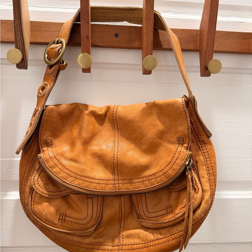 Lucky Brand - Unique Tan Leather Shoulder Bag